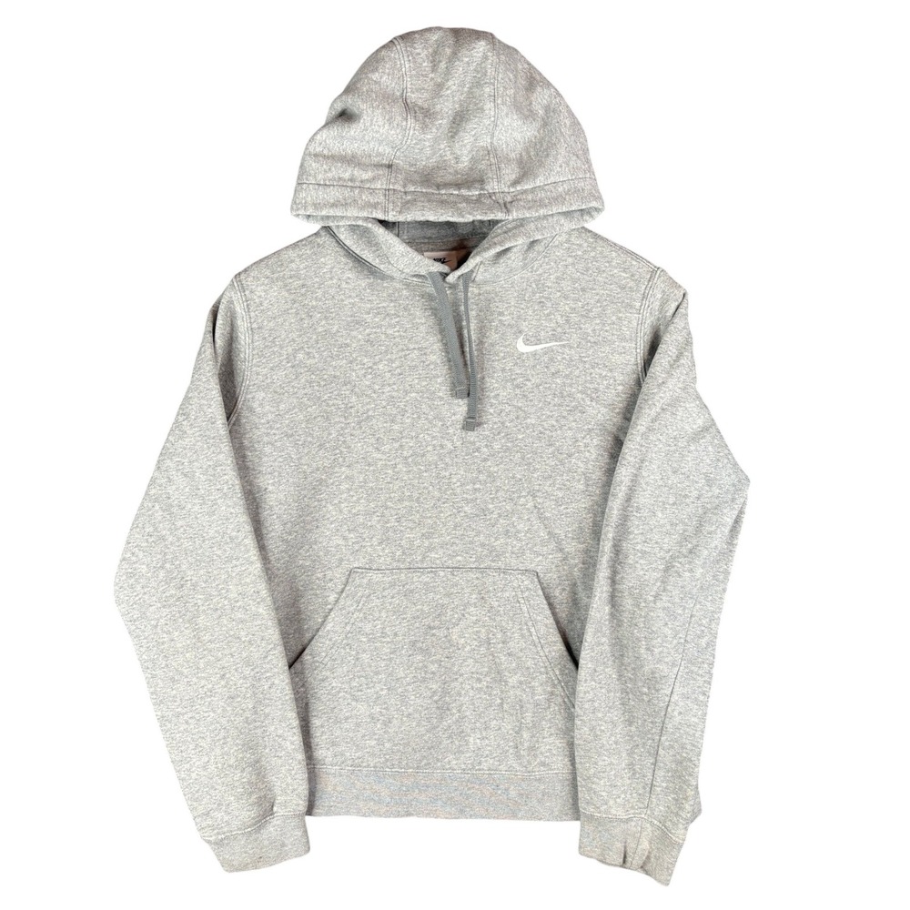 Nike Mens Sportswear Club Fleece Hoodie Heather Grey Size M Casual Y2K Sporty